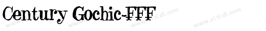 Century Gochic字体转换
